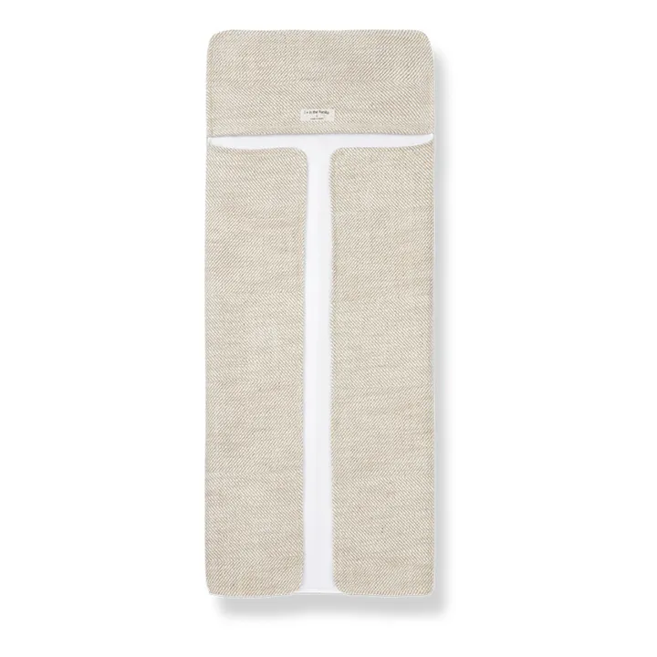 Cambiador de viaje de lino | Blanco Roto- Imagen del producto n°1