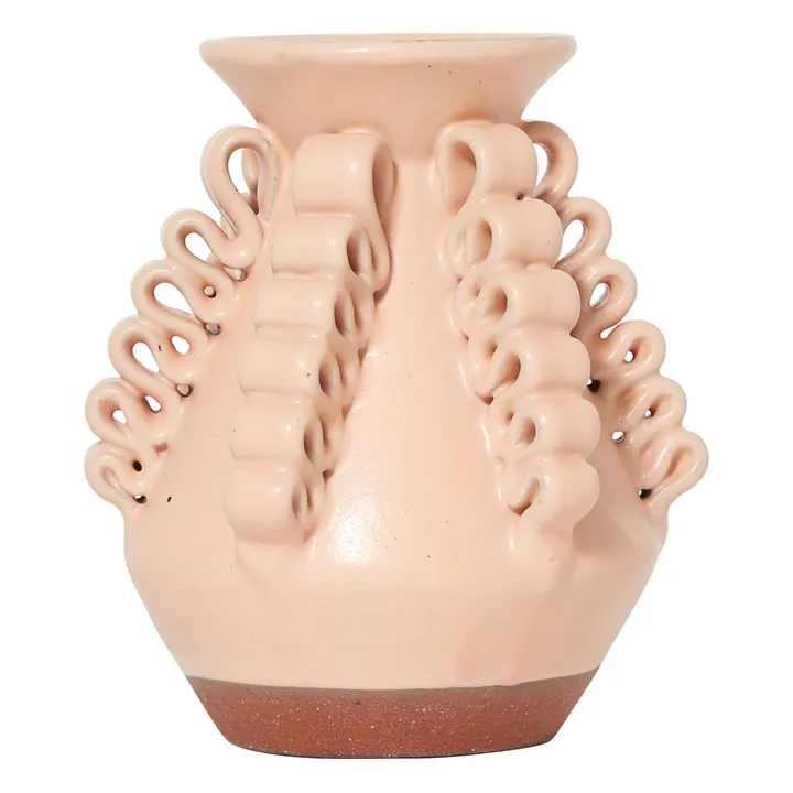 Mini-Vase Lola aus Ton | Blassrosa- Produktbild Nr. 0