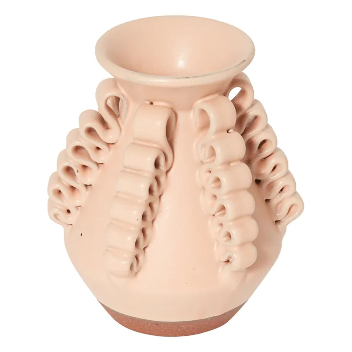 Mini-Vase Lola aus Ton | Blassrosa- Produktbild Nr. 2