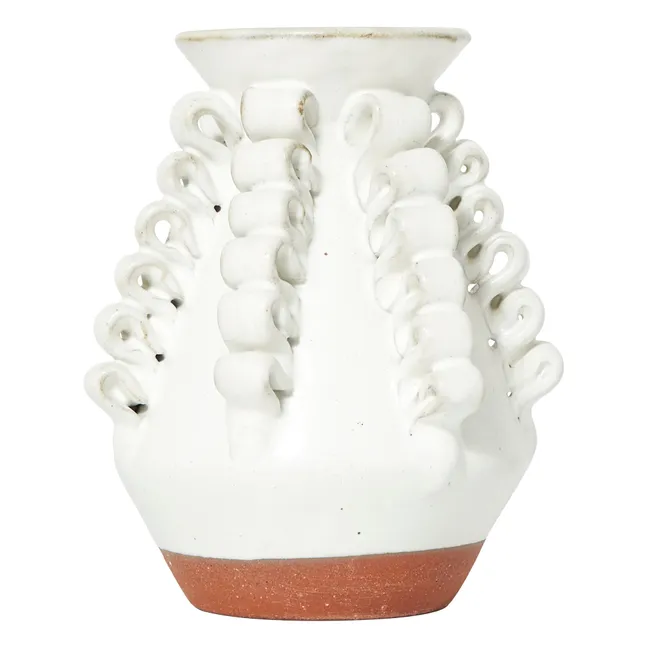 Vaso mini, modello: Lola, in argilla | Bianco