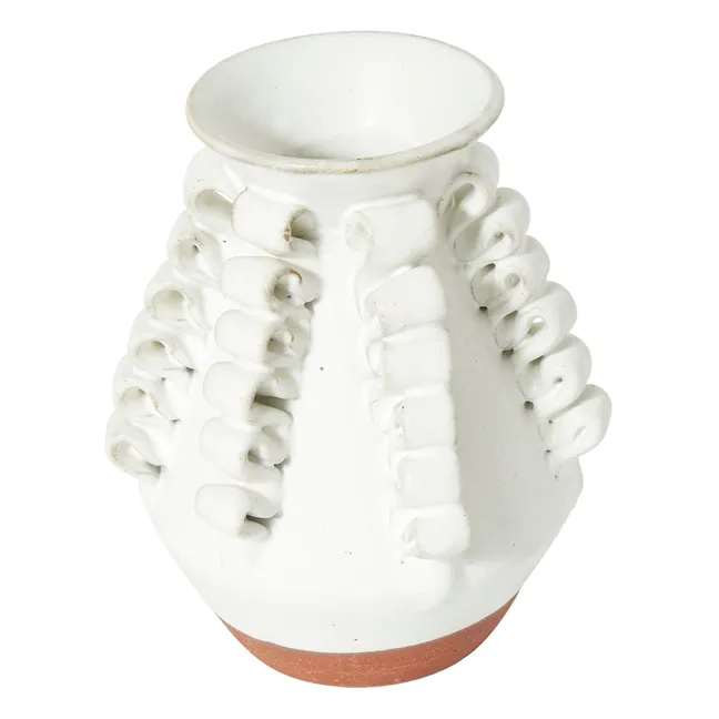 Mini-Vase Lola aus Ton | Weiß