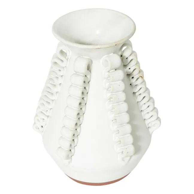 Vase Lola aus Ton | Weiß