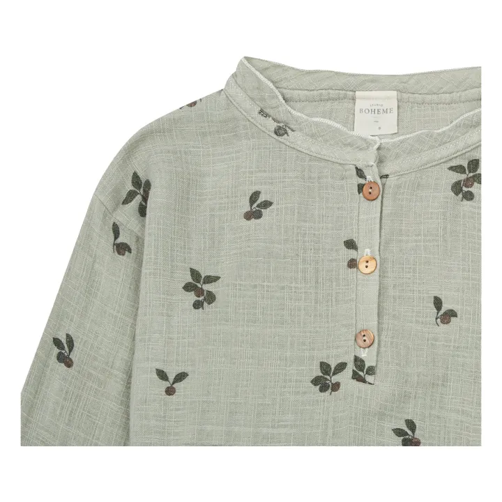 Olympe Organic Cotton Muslin Blouse | Beige- Product image n°1