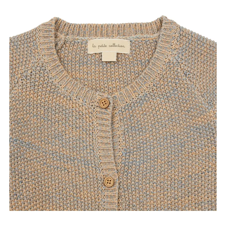 Cárdigan de lana y algodón | Beige- Imagen del producto n°1