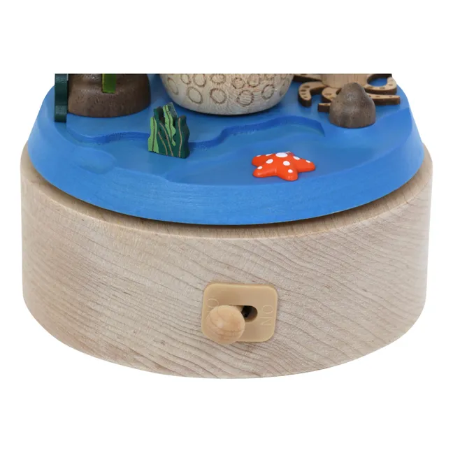 Caja de música de madera Buzo