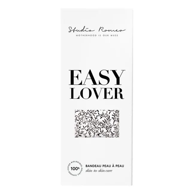 Banda de piel con piel de algodón orgánico Easy Lover | Blanco