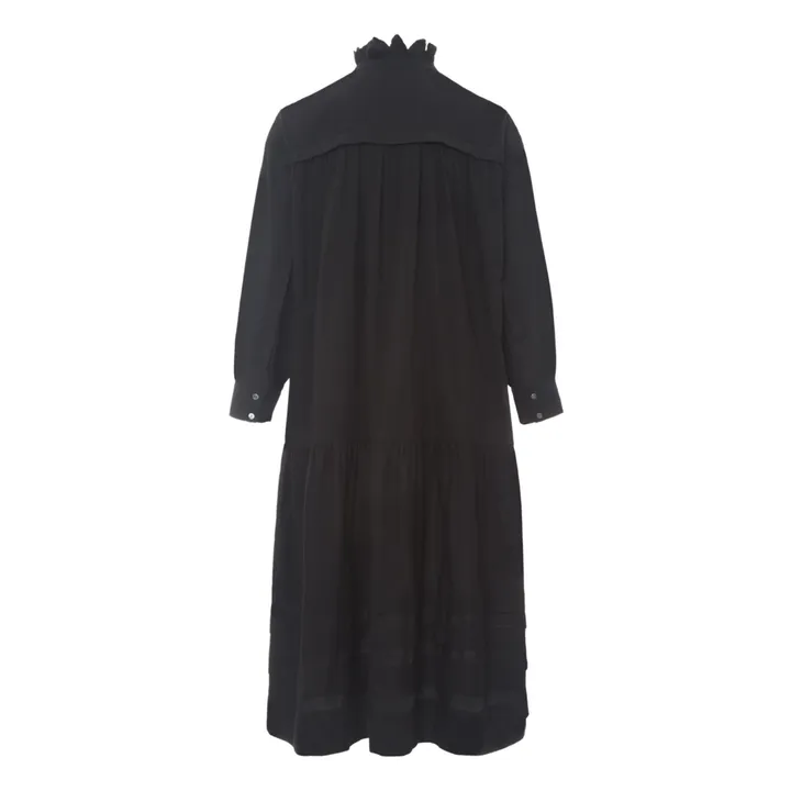 Vestido Módena de algodón | Negro- Imagen del producto n°1