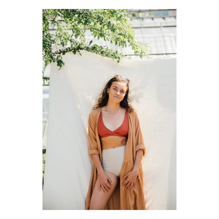 Sopra del costume da bagno Econyl Ava - Collezione Donna  | Rosso- Immagine del prodotto n°3
