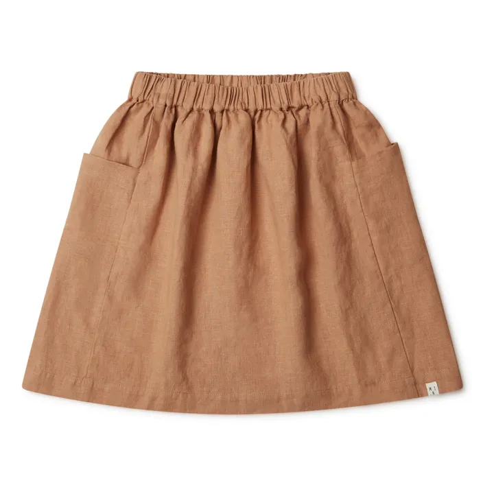 Gaia Linen Skirt | Ochre- Product image n°0