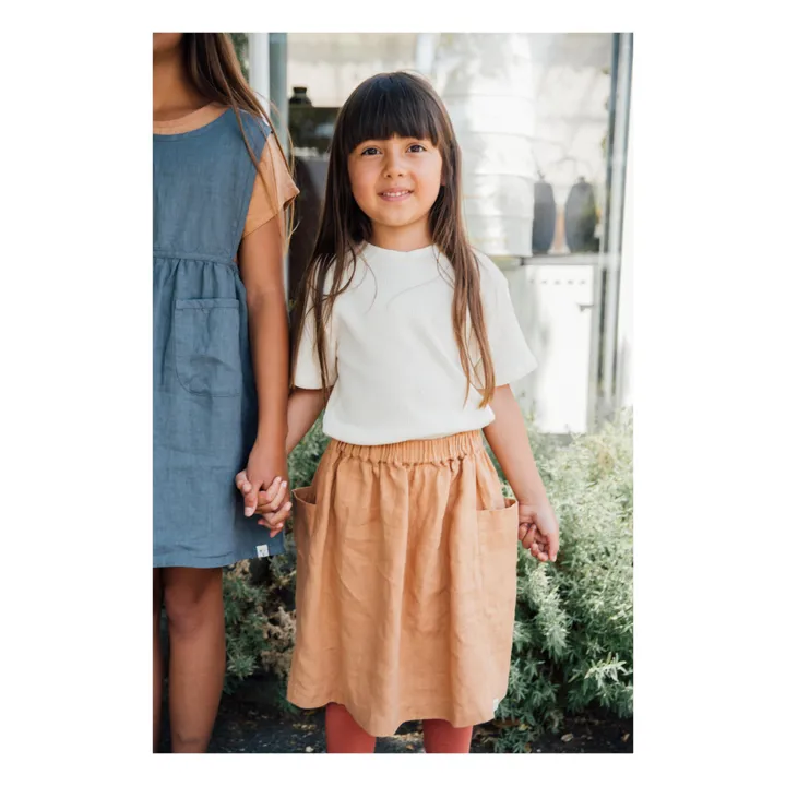 Gaia Linen Skirt | Ochre- Product image n°3
