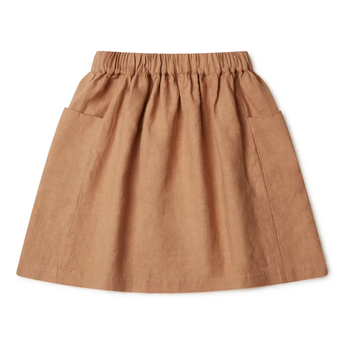 Gaia Linen Skirt | Ochre- Product image n°4