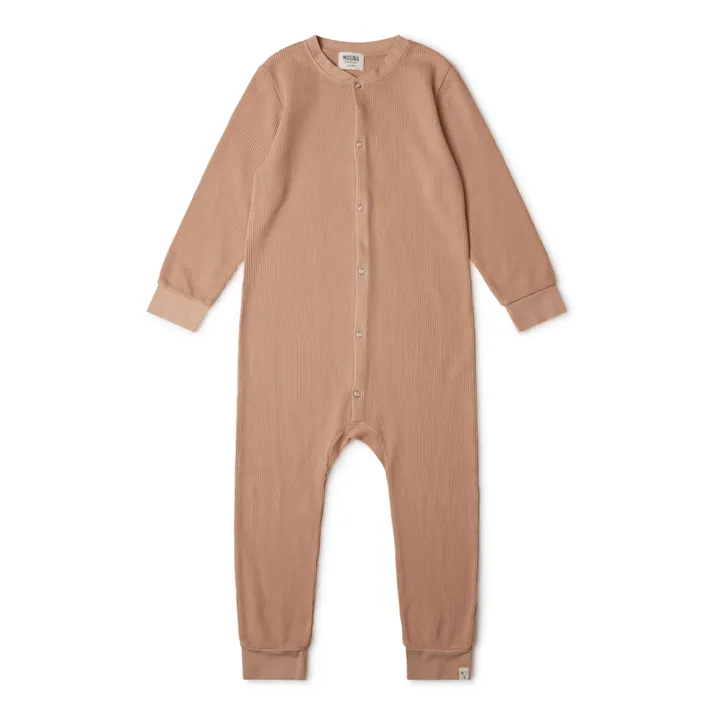 Pyjama aus Bio-Baumwolle | Pfirsichfarben- Produktbild Nr. 0
