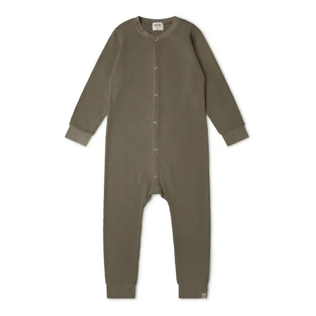 Pyjama aus Bio-Baumwolle | Grünolive