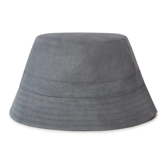 Linen Hat | Grey blue