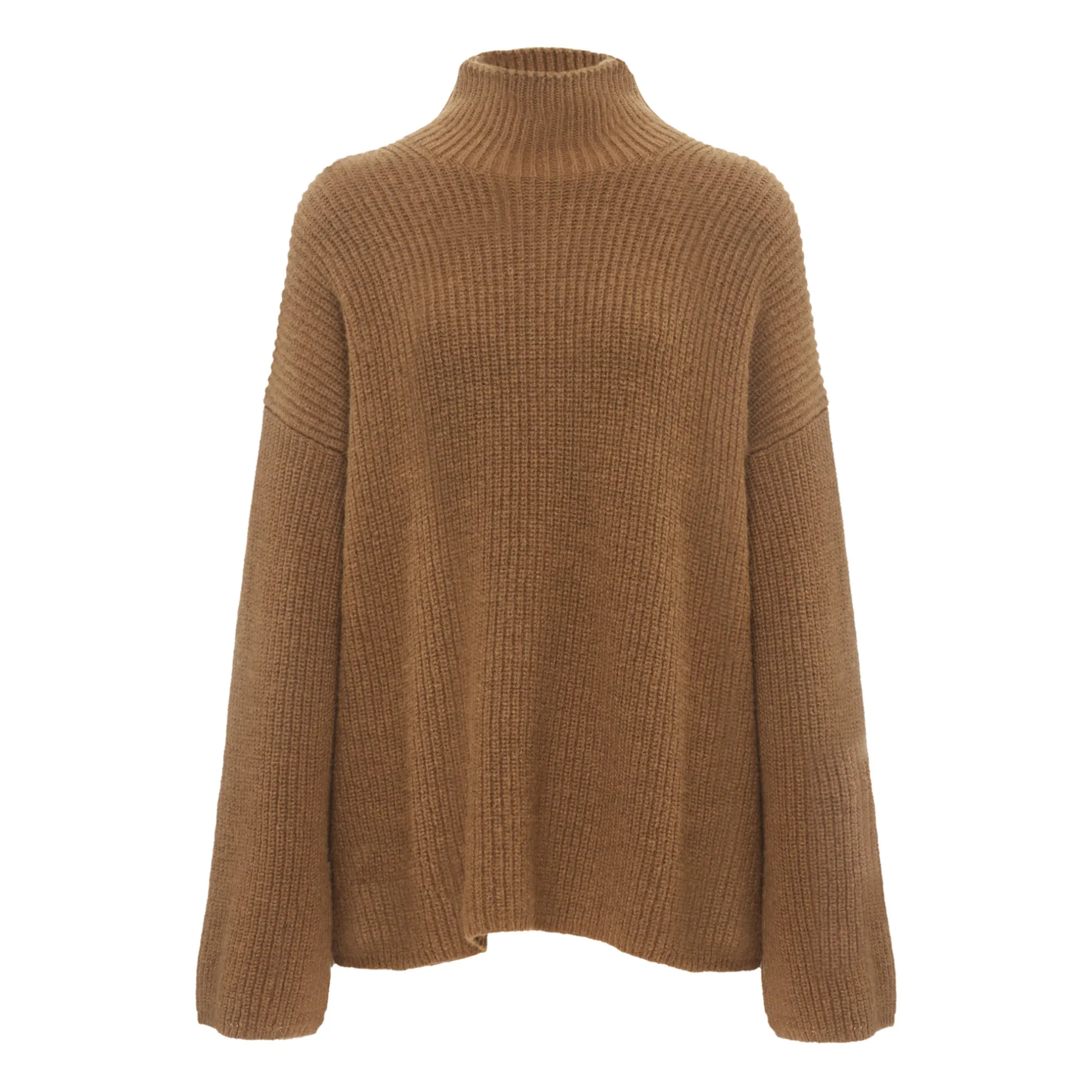 Nanushka Brown Yana Alpaca And Wool Jumper