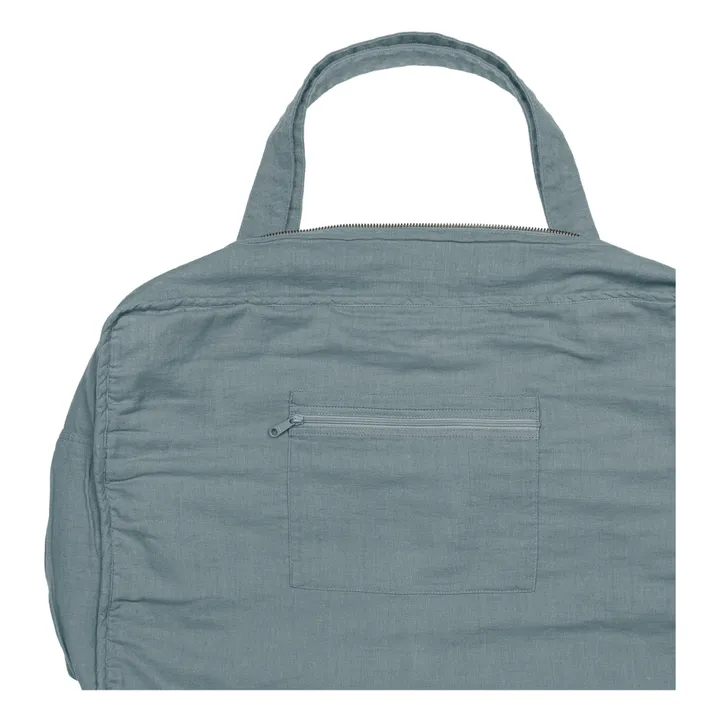 Weekender-Tasche aus Samt aus Bio-Baumwolle | Ice Blue S032- Produktbild Nr. 2