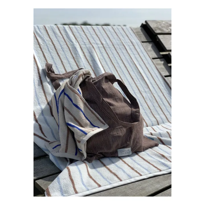 Handtuch Raita aus Bio-Baumwolle | Blanc/Écru- Produktbild Nr. 1