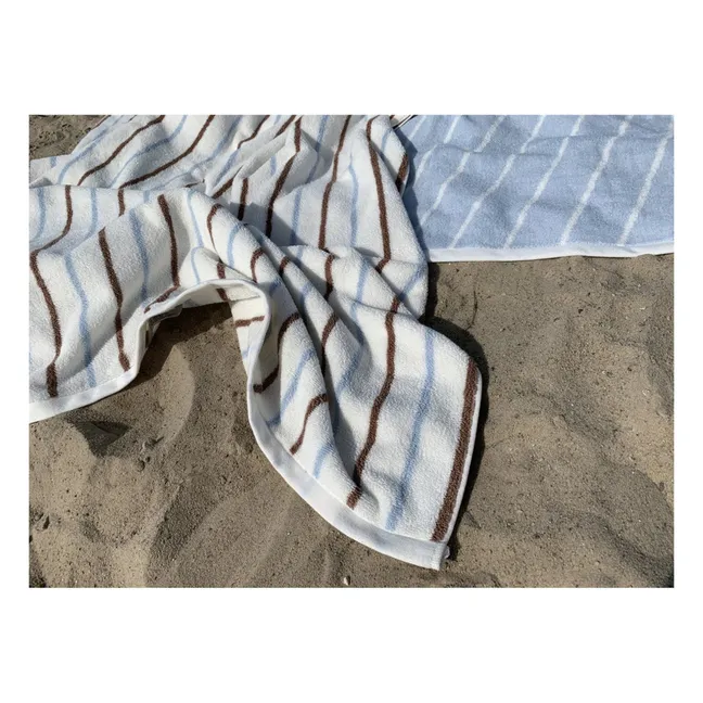 Raita Organic Cotton Bath Towel | Blanc/Écru