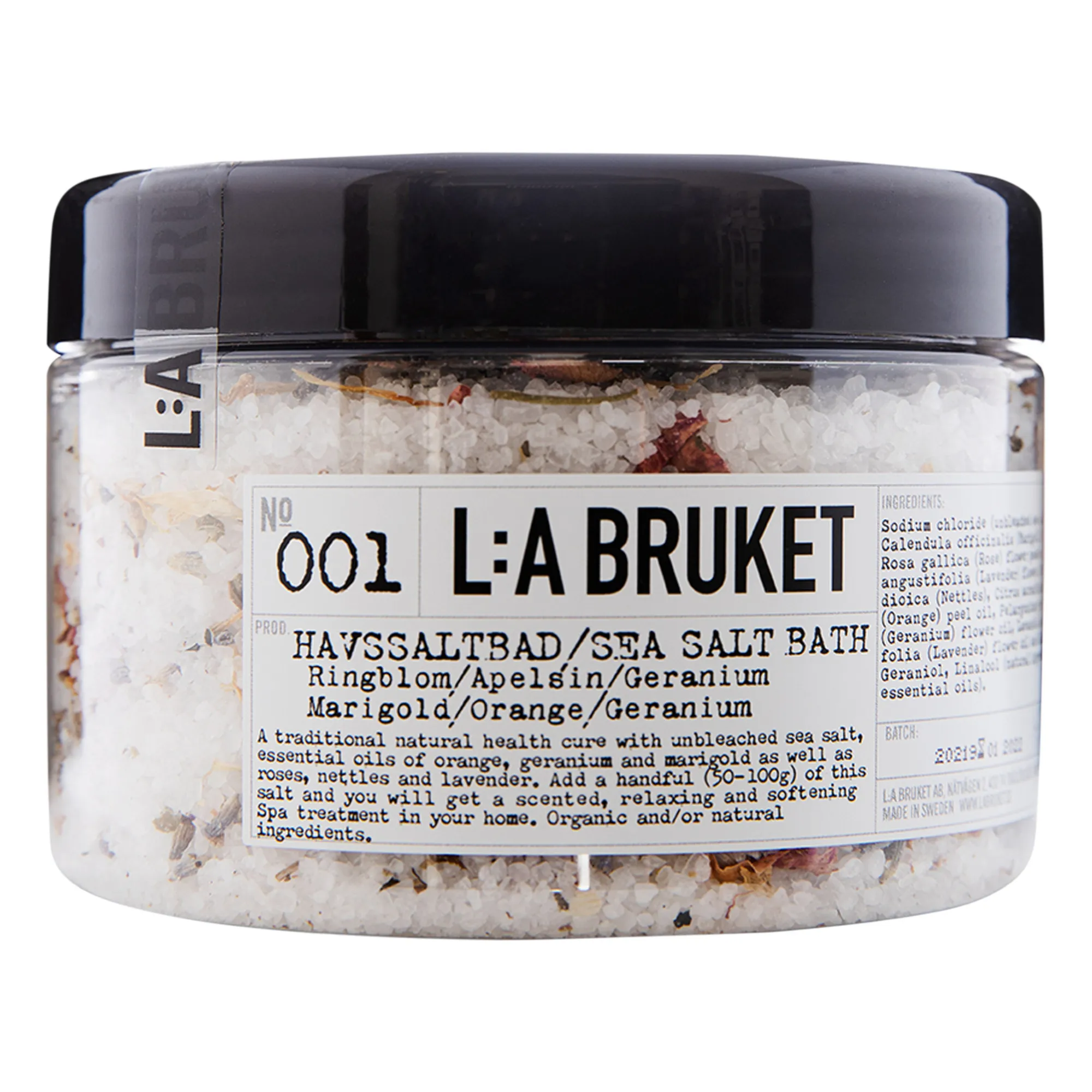 L:a Bruket Untinted 001 Sea Salt Bath Marigold/Orange/Geranium 450 G
