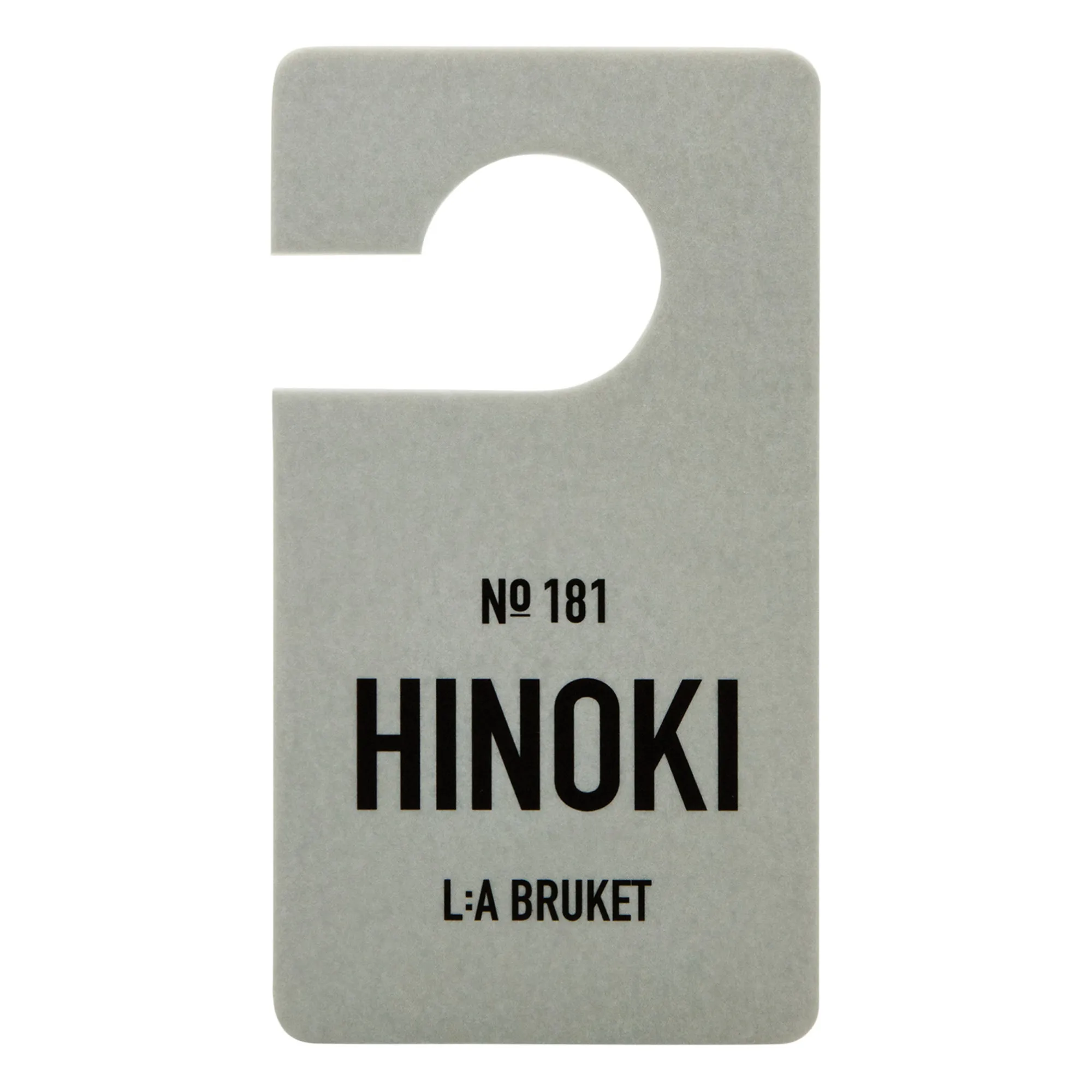 L:a Bruket Untinted 181 Fragrance Tag Hinoki