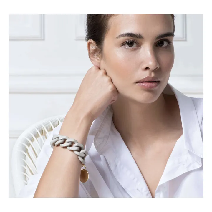 Flat Chain Bracelet | Grey- Product image n°1
