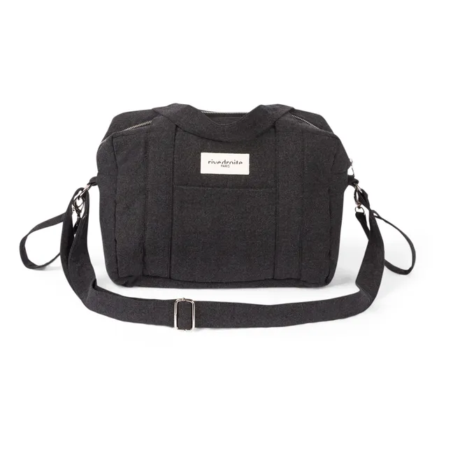 Wickeltasche Mini Darcy aus recycelter Baumwolle | Schwarz