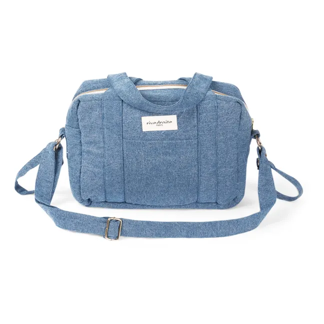 Borsa-fasciatoio, modello: Mini Darcy in denim sottoposto a upcycling | Blu denim chiaro