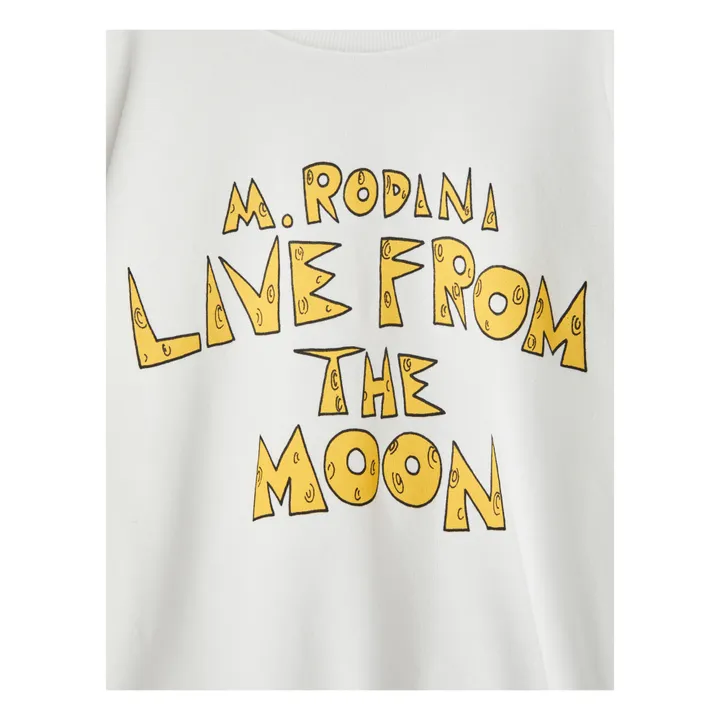Sweatshirt aus Bio-Baumwolle " Live From The Moon" | Seidenfarben- Produktbild Nr. 1