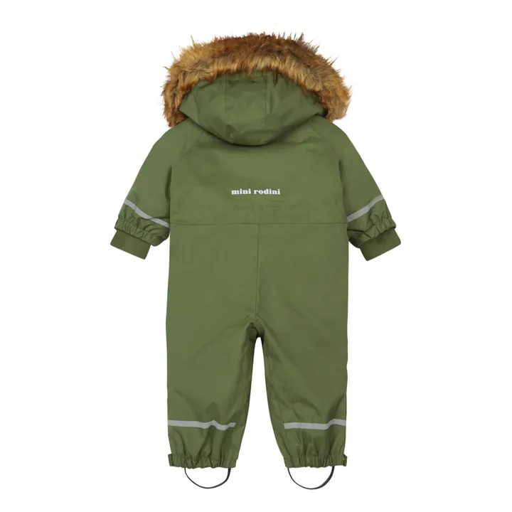 Recycled Polyester Hooded Jumpsuit | Green- Product image n°2
