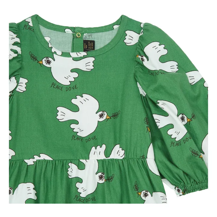 Colombe Organic Cotton Dress | Green- Product image n°1