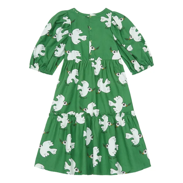 Colombe Organic Cotton Dress | Green- Product image n°2