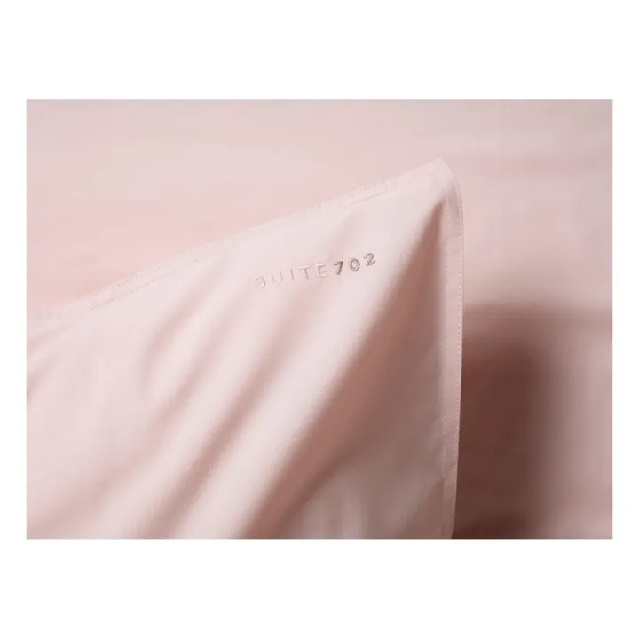 Taie d'oreiller en percale organique | Blush- Image produit n°1