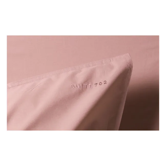 Taie d'oreiller en percale organique | Rose poudré