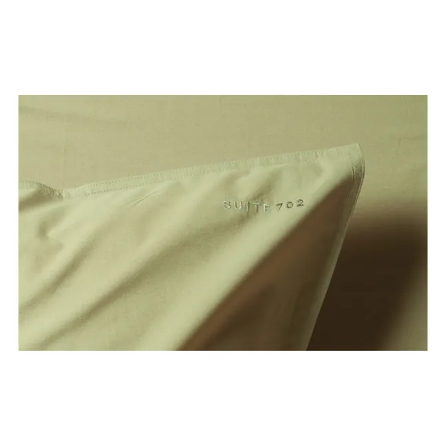 Taie d'oreiller en percale organique | Vert pistache