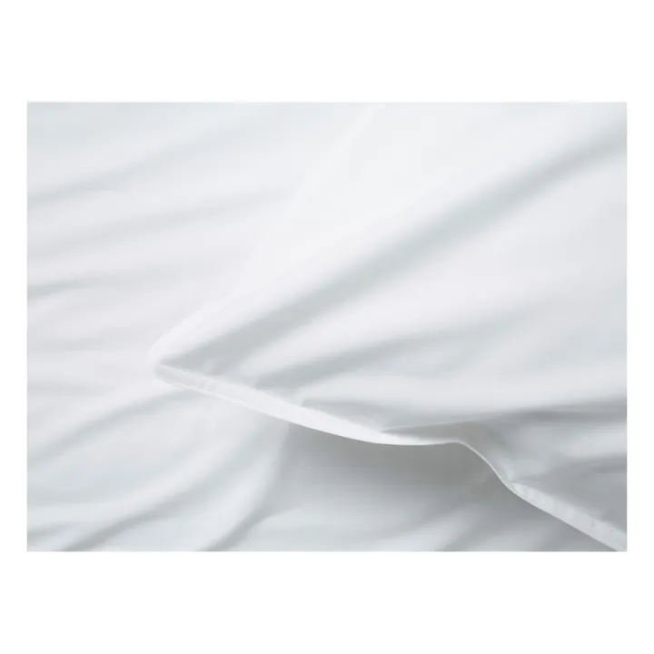Taie d'oreiller en percale organique | Blanc- Image produit n°2