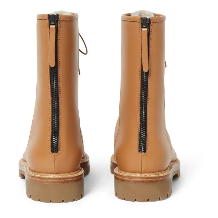 Model 42 Lined Nappa Combat Boots | Caramel- Product image n°5