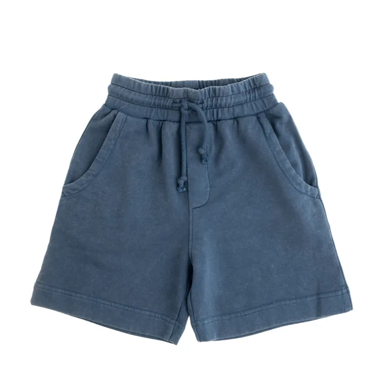 Organic Cotton Fleece Shorts | Blue- Product image n°0