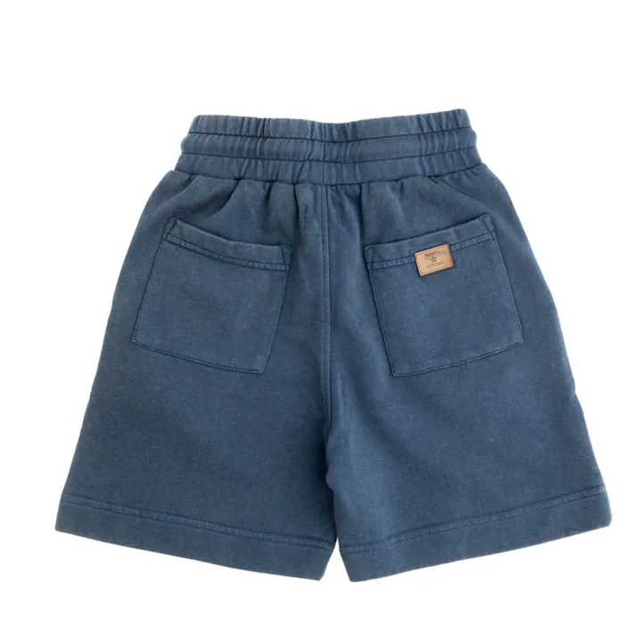 Organic Cotton Fleece Shorts | Blue- Product image n°3