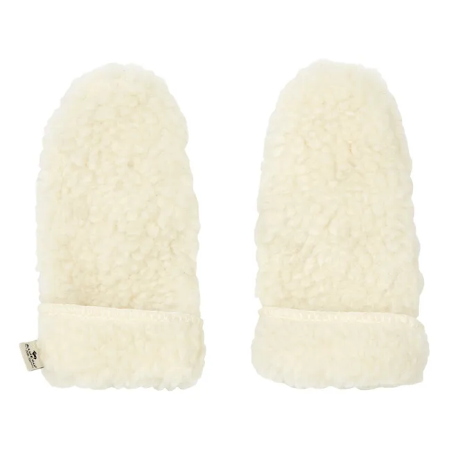 Shearling Mittens | Cream