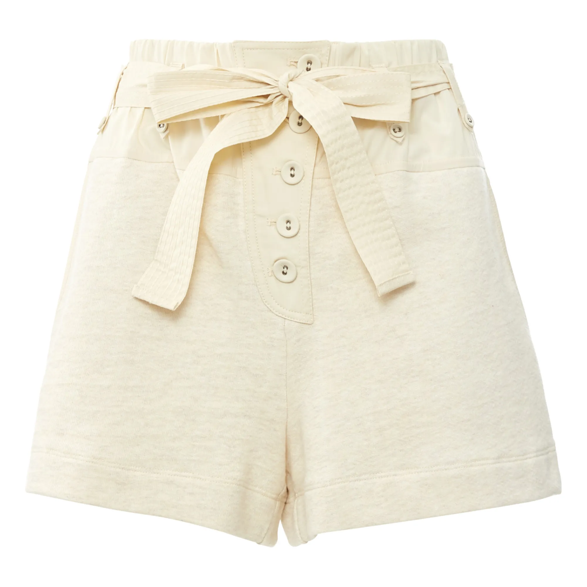 Ulla Johnson Heather Beige Payton Fleece Shorts