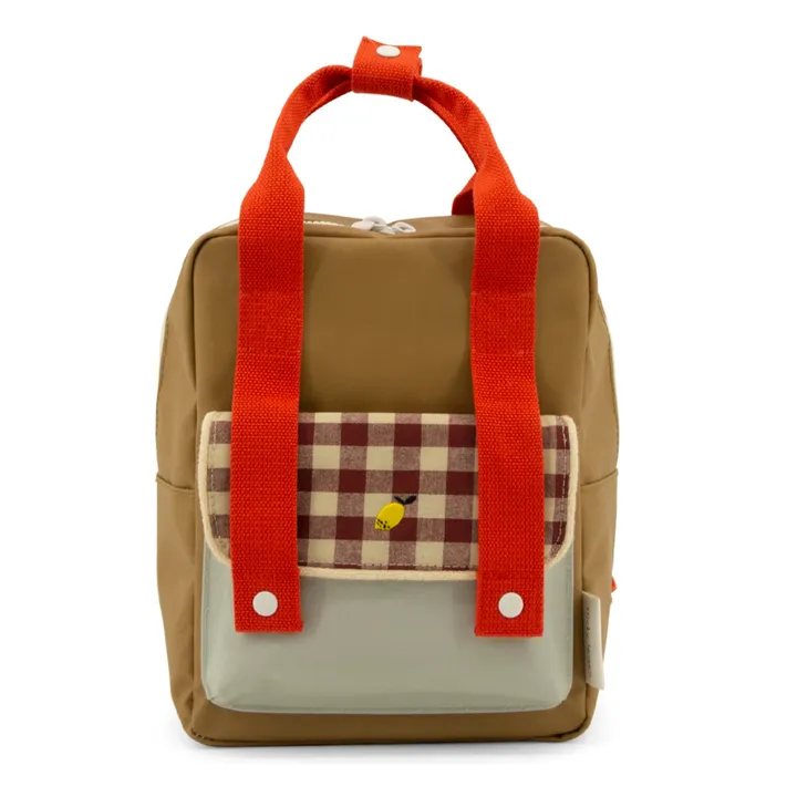 Small Gingham Backpack | Green- Product image n°0