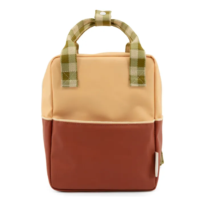 Small Colour Blocking Backpack | Brown- Product image n°0