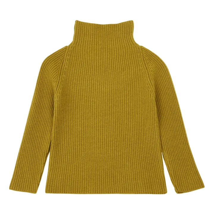 Jersey de cuello chimenea de lana Gabin | Ocre- Imagen del producto n°2