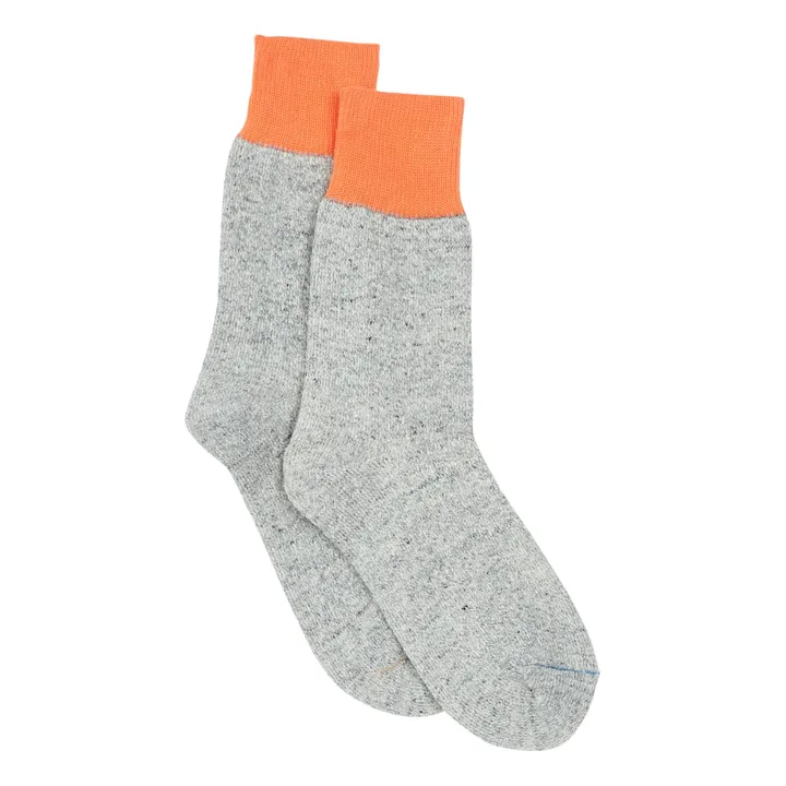 Double Face Silk Socks | Orange- Product image n°0