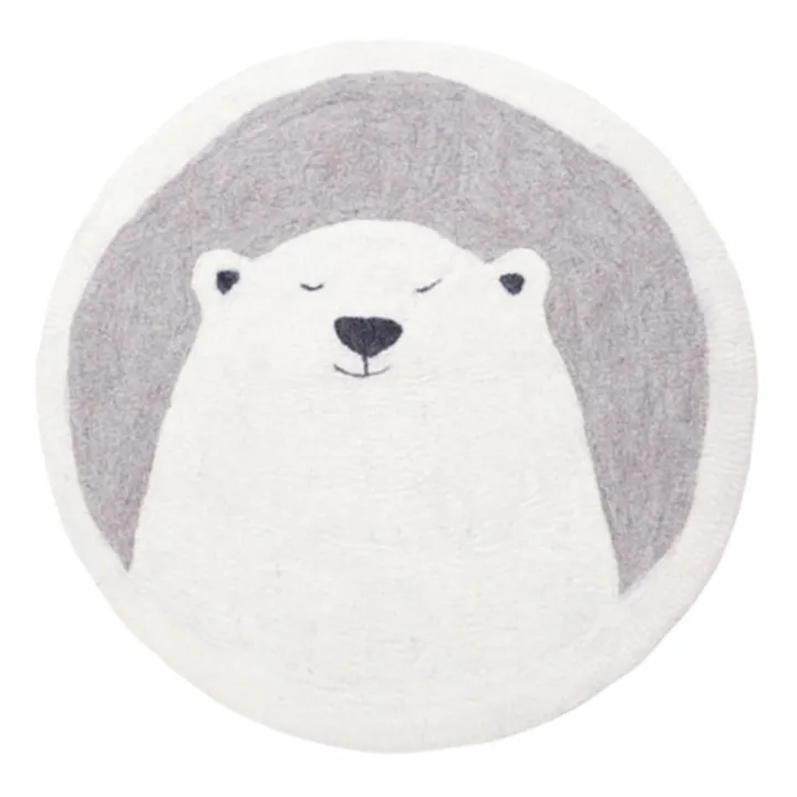 Tapis Pasu Grizzly en feutre | Gris clair- Image produit n°0