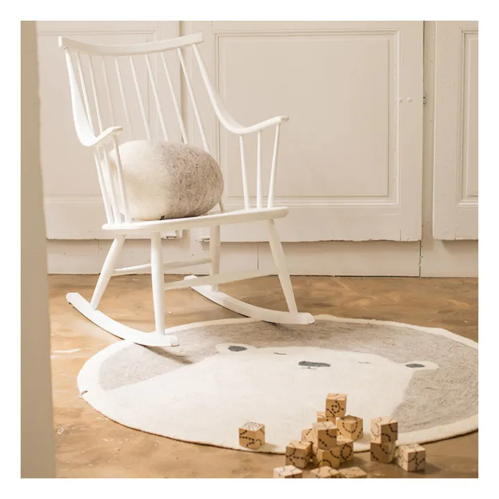 Tapis Pasu Grizzly en feutre | Gris clair- Image produit n°1