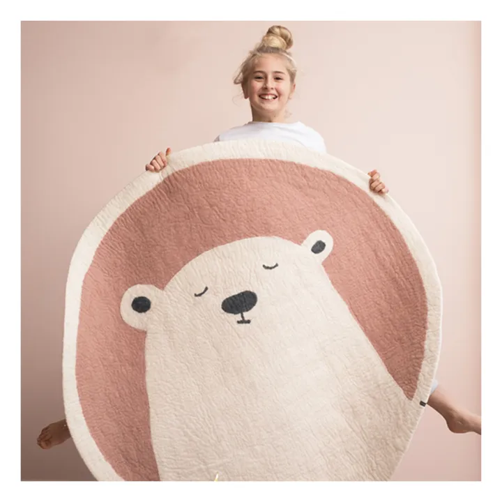 Pasu Grizzly Felt Rug | Pink- Product image n°1