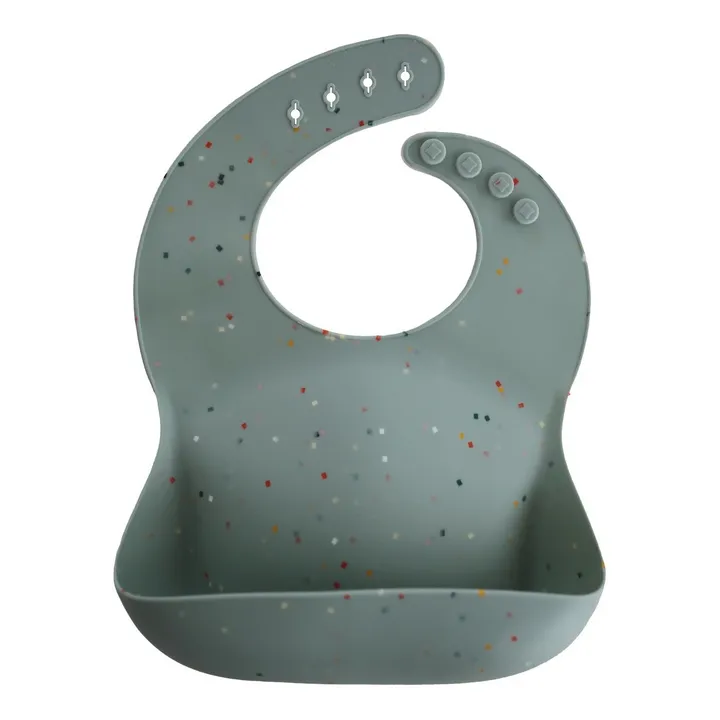 Bavoir en silicone | Sauge- Image produit n°0