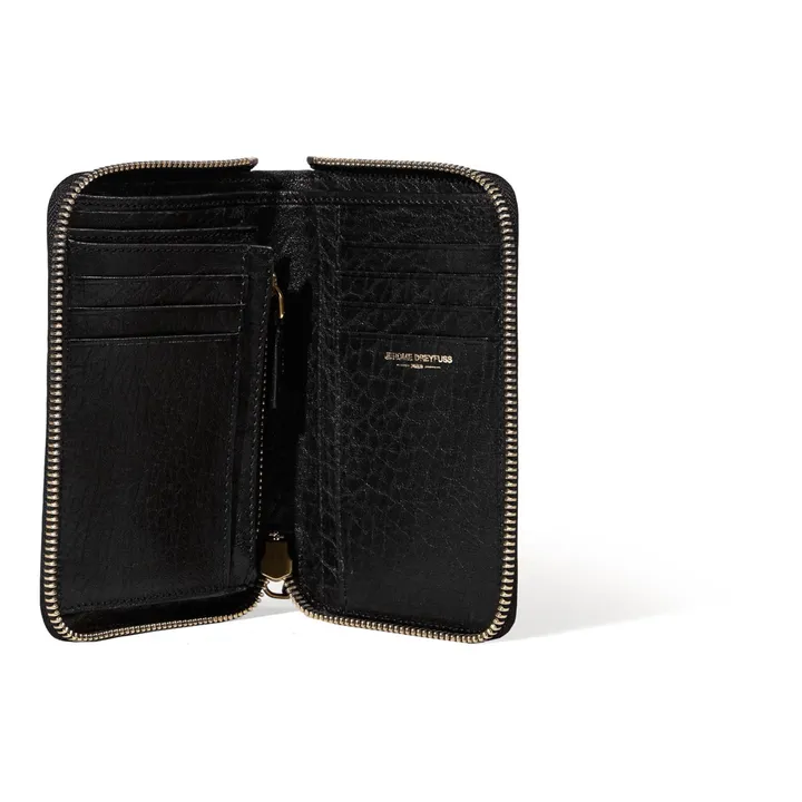 Julien Lambskin Leather Wallet | Black- Product image n°1
