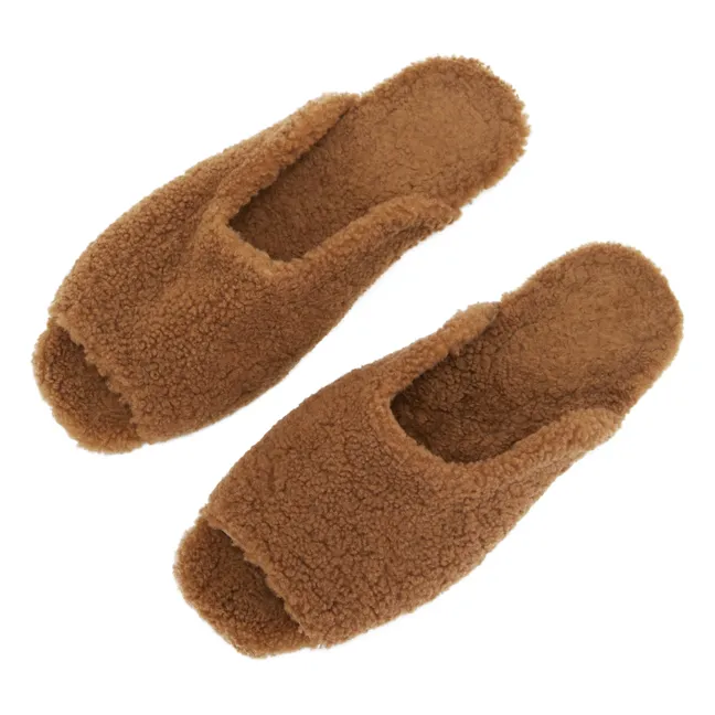 Chaussons Peau Lainée | Camel